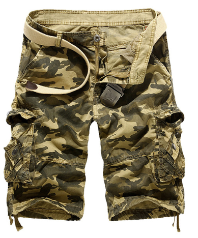 Camouflage Loose Cargo Shorts Men Cool 2019 Summer Military Camo Short ...